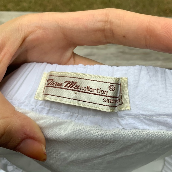 Vintage Bohemian Boho White Midi Peasant Stretchy Flowy Skirt Women’s Size Small - Picture 14 of 15